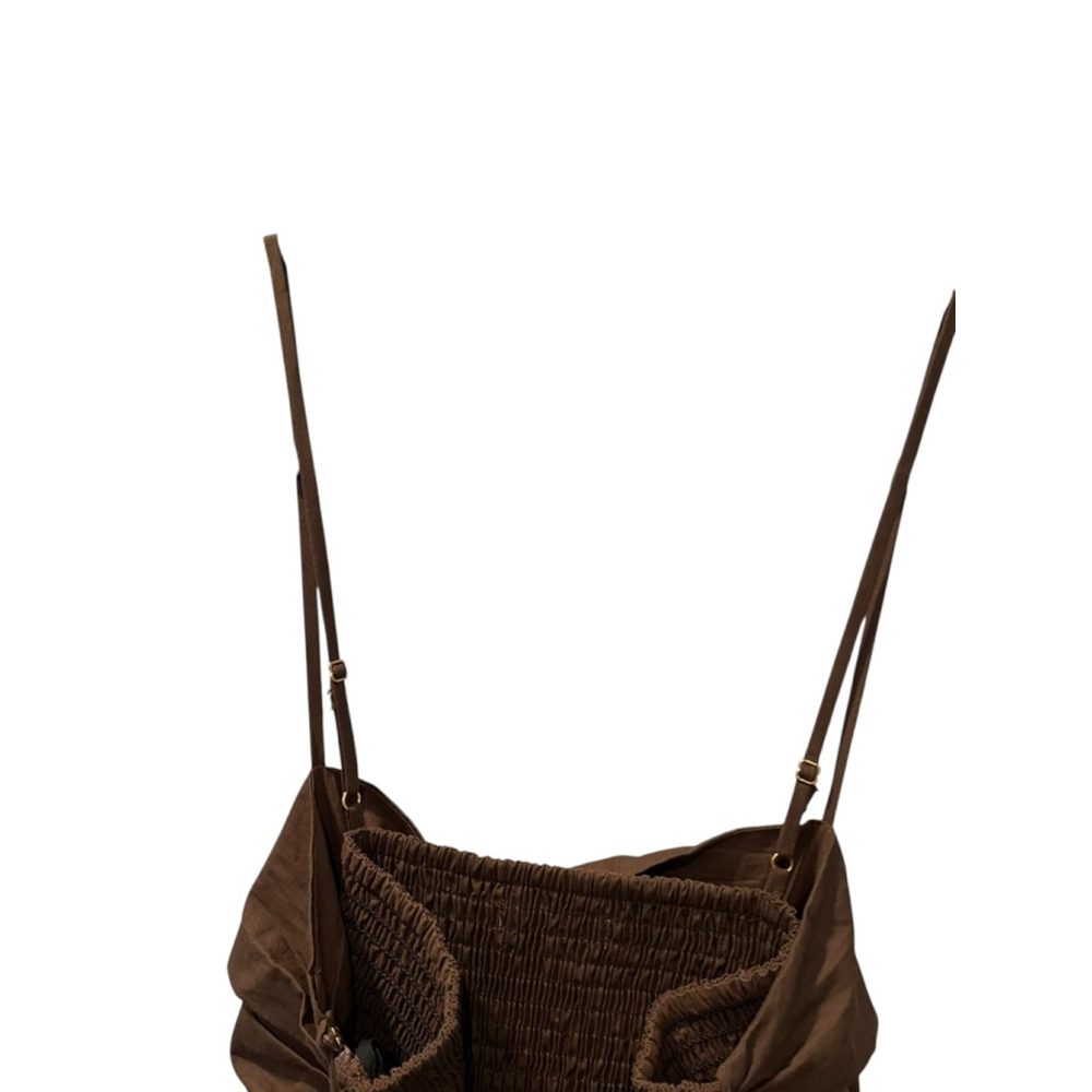 Mon Renn Size Medium Spaghetti Straps Embroidered Dress Bow Adjustable Straps - Picture 10 of 10
